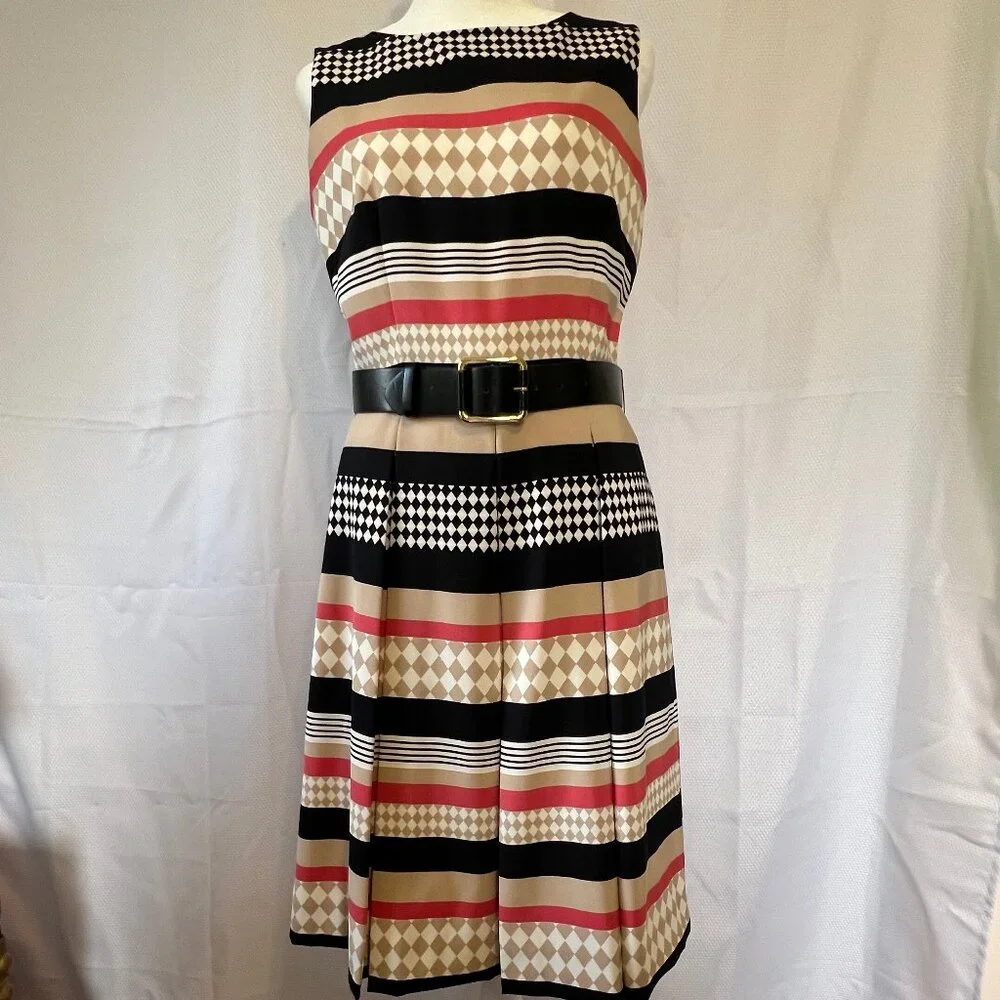 Tahari Arthur S. Levine Sleeveless Dress - Picture 1 of 16